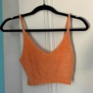 For Love And Lemons Orange Crop Top